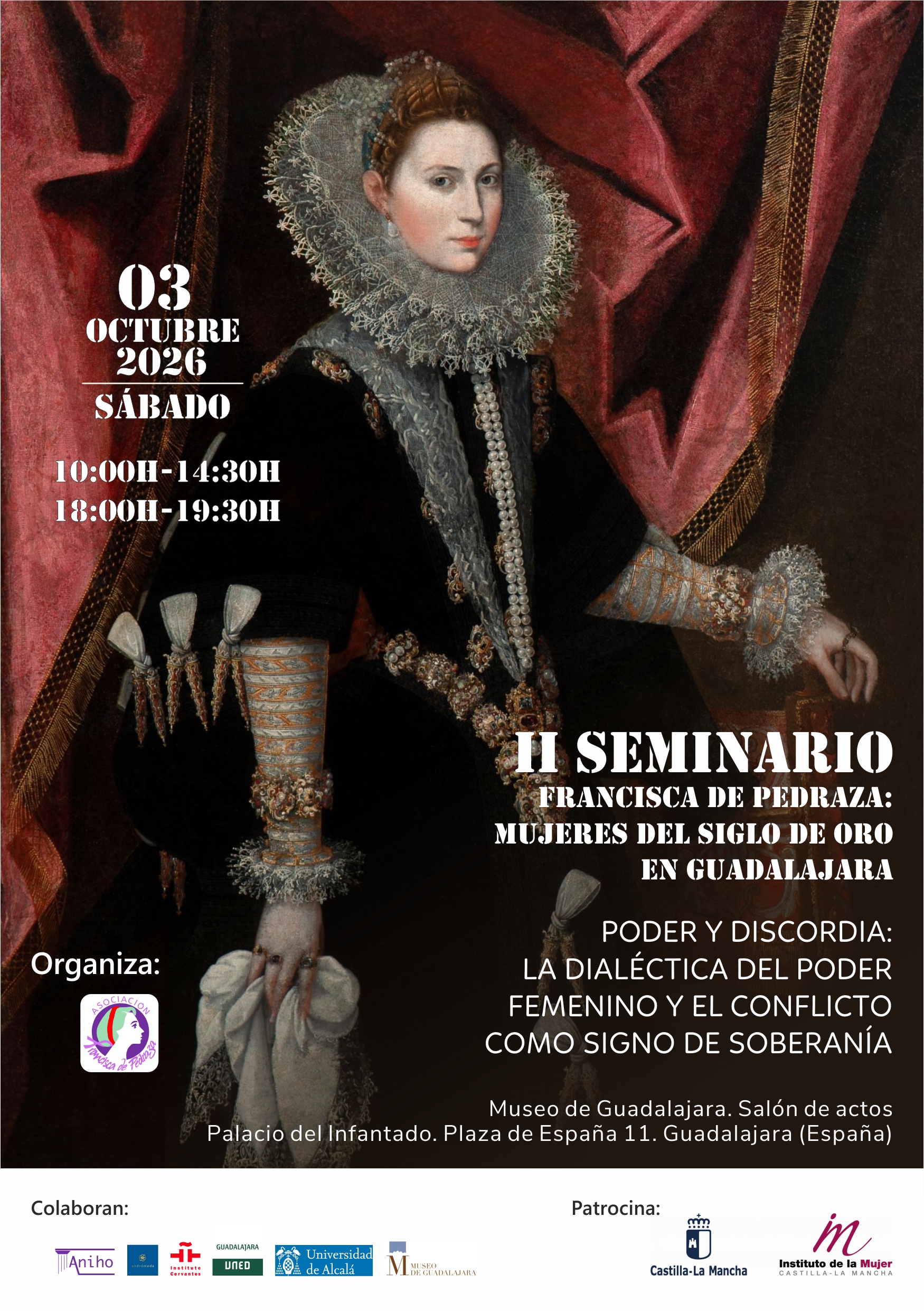 Cartel oficial del II Seminario Francisca de Pedraza
